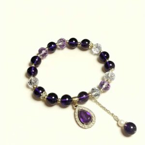 Amethyst Teardrop Bracelet