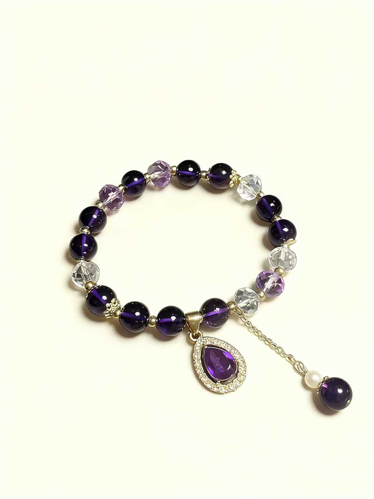 Amethyst Teardrop Bracelet