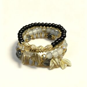 Black Onyx Layered Bracelet